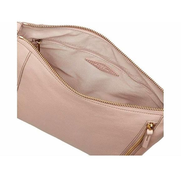 Fossil Tara Crossbody Dusty Rose Leather Handbag - Picture 6 of 11